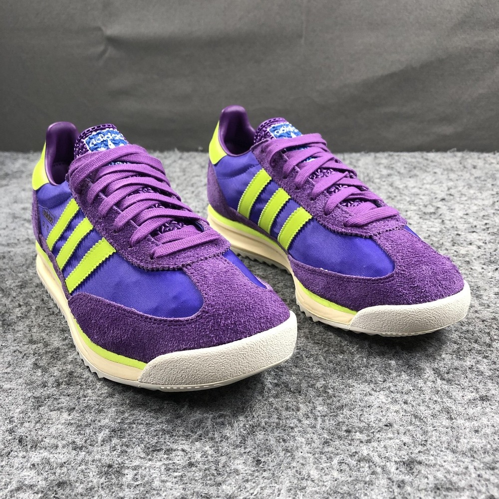 Adidas SL 72 RS Shoes Mens 8 Active Purple Solar Slime Suede Retro Sneakers